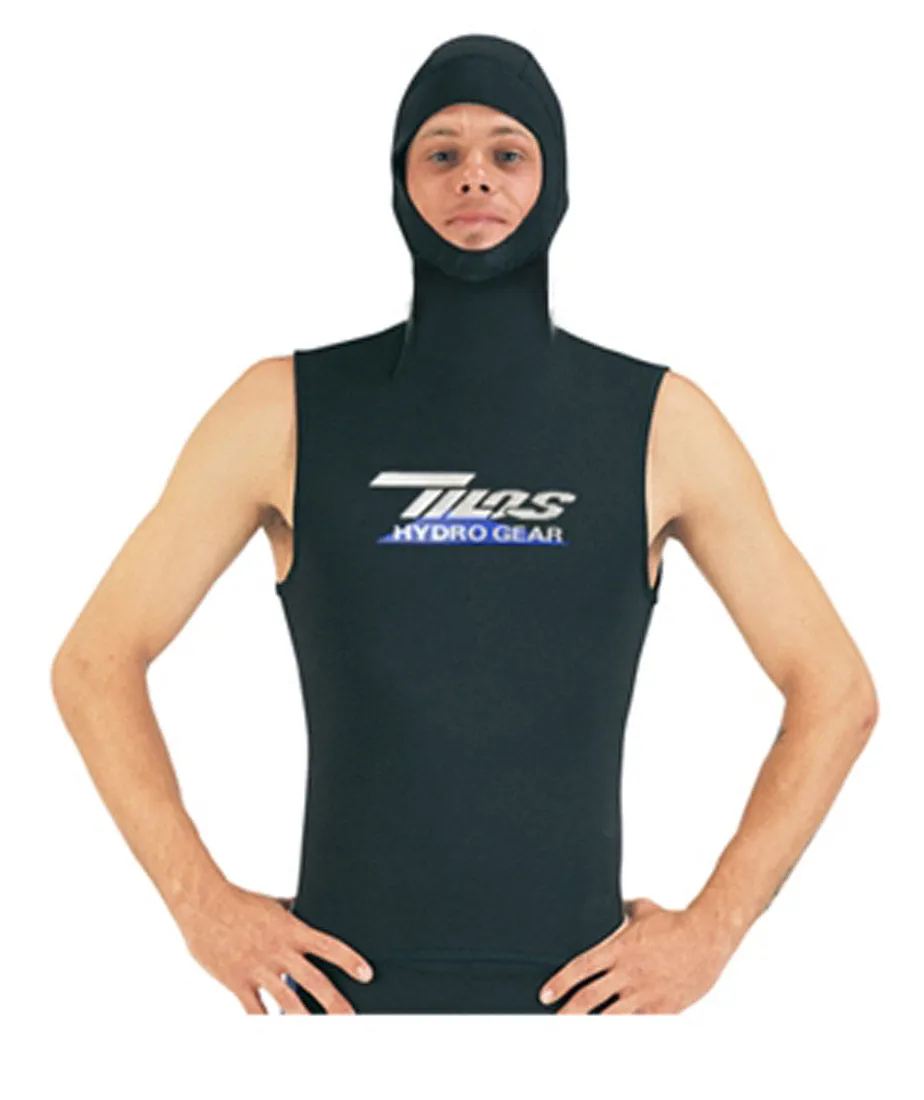 5/3mm Tilos Mens Scuba Diving Hooded Vest Size Small Available