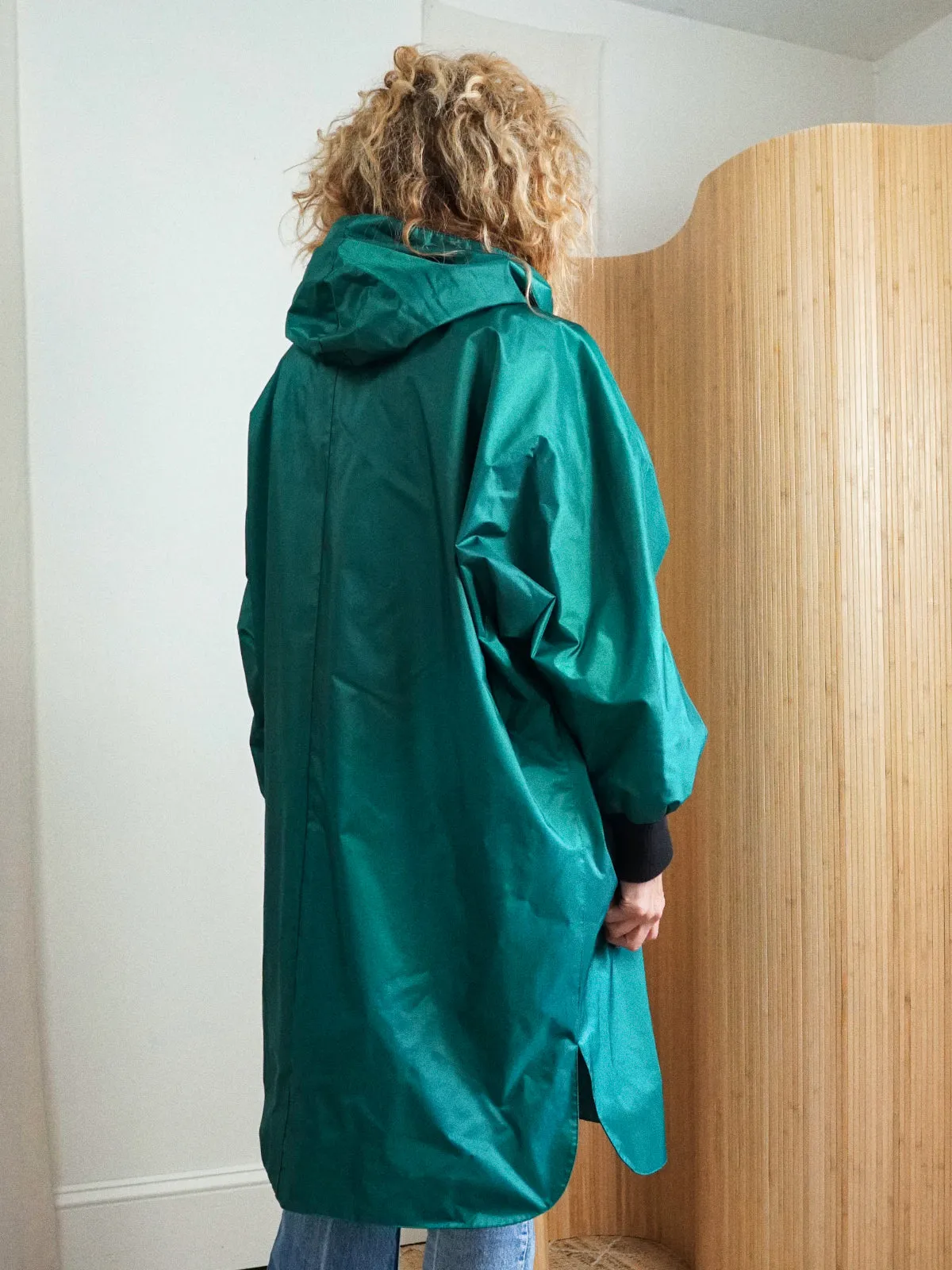 80's Emerald Green Slouchy Parka Coat