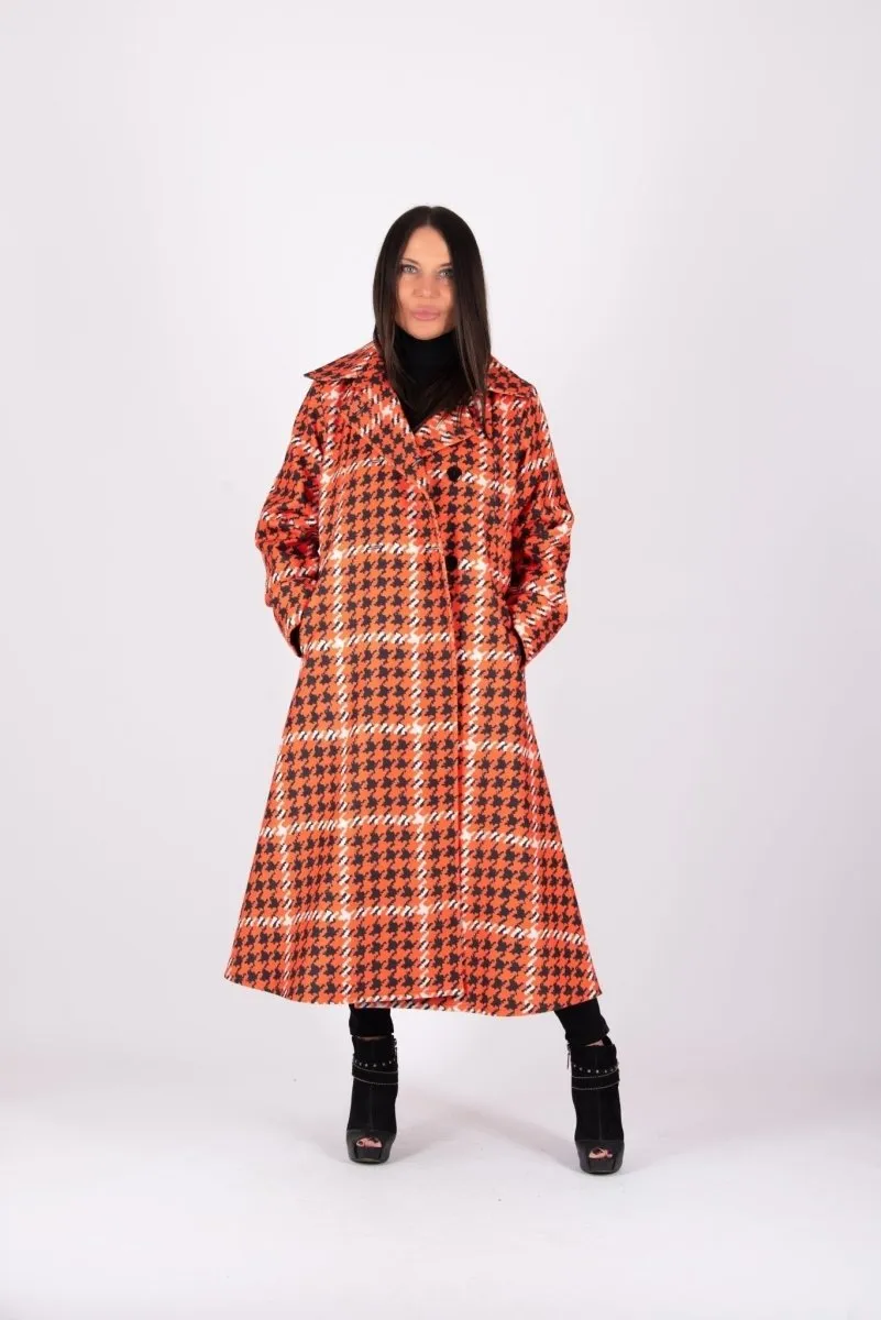 A LINE Plaid Coat KIARA  SALE