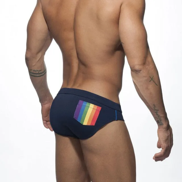 Adjustable Zipper Swimming Men Brief