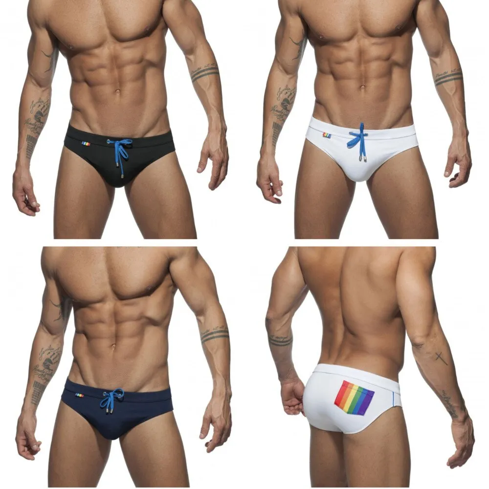 Adjustable Zipper Swimming Men Brief