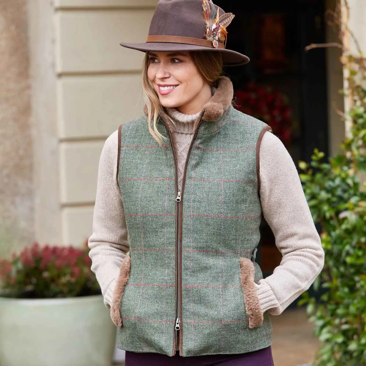 Alan Paine Combrook Ladies Tweed Gilet