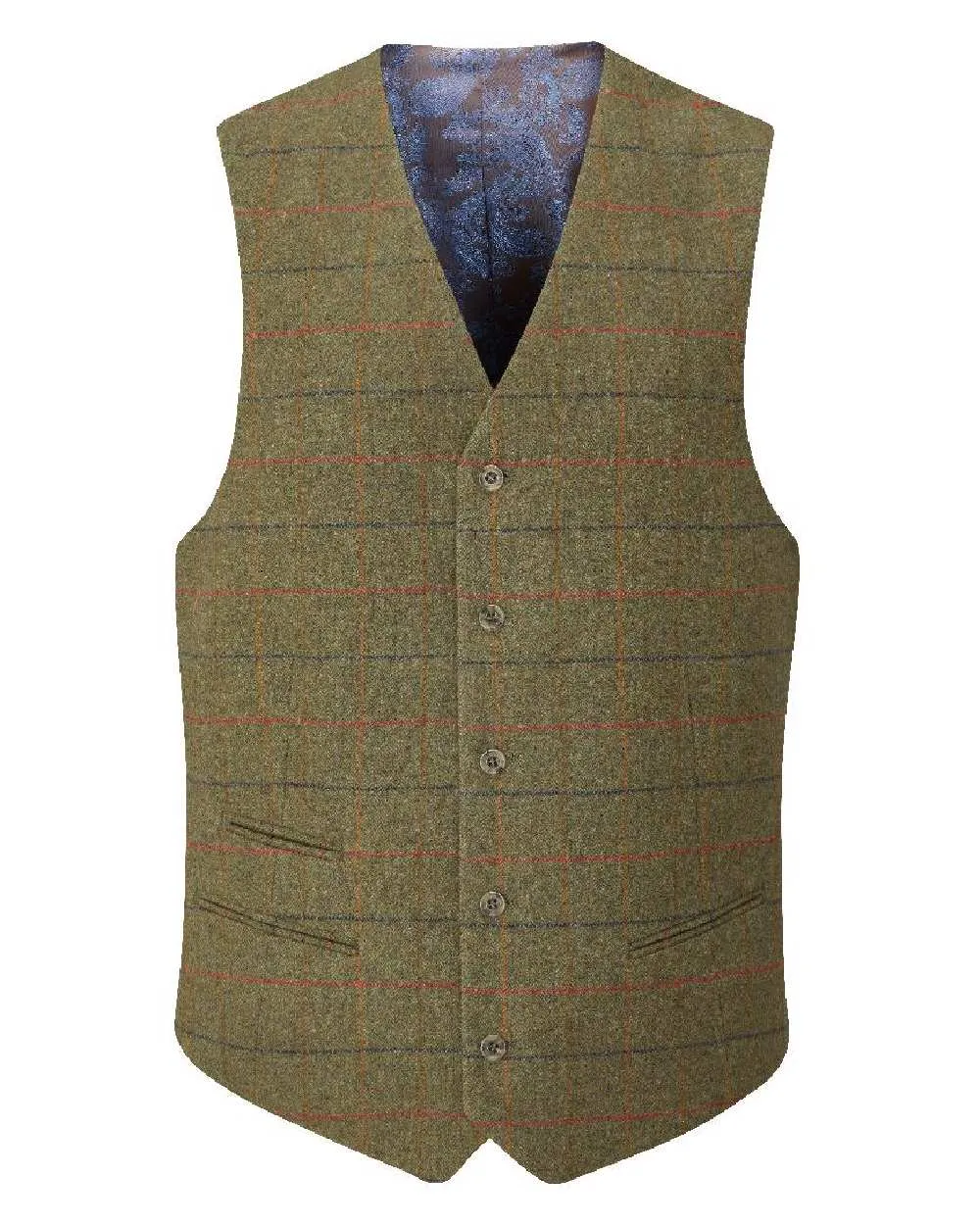 Alan Paine Surrey Mens Tweed Lined Waistcoat