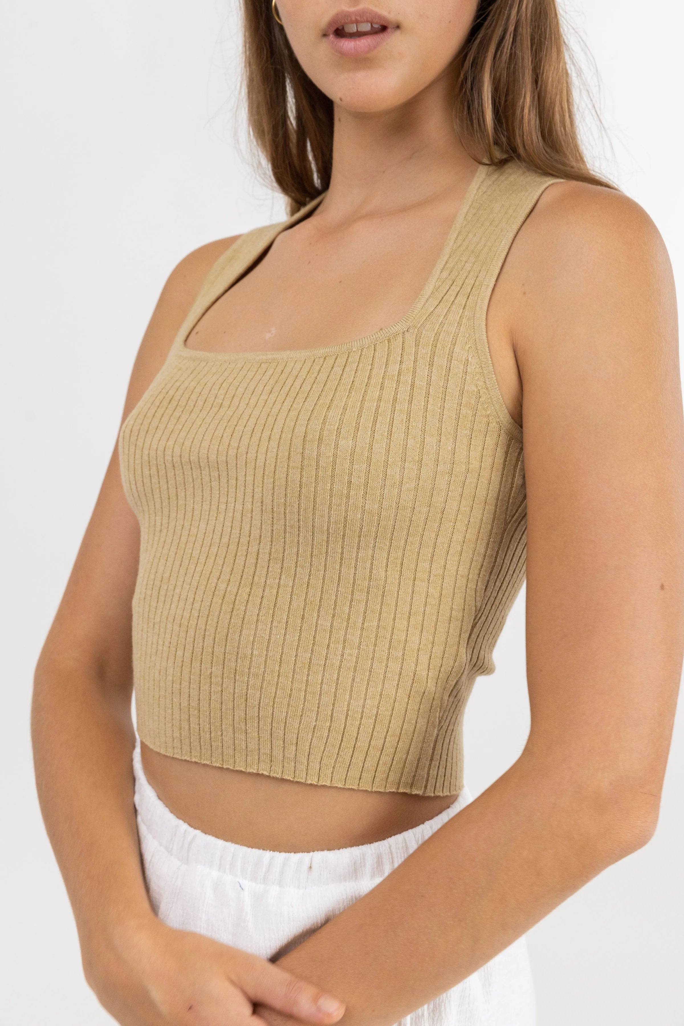 Andie Knit Crop Top / Hemp