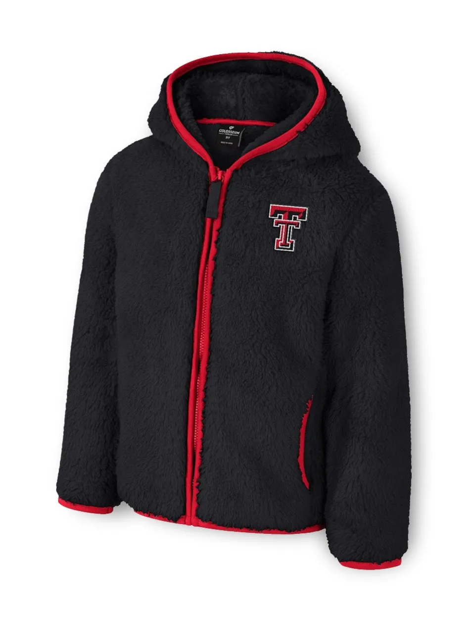 Arena Texas Tech "Ellen" TODDLER Full Zip Sherpa Jacket