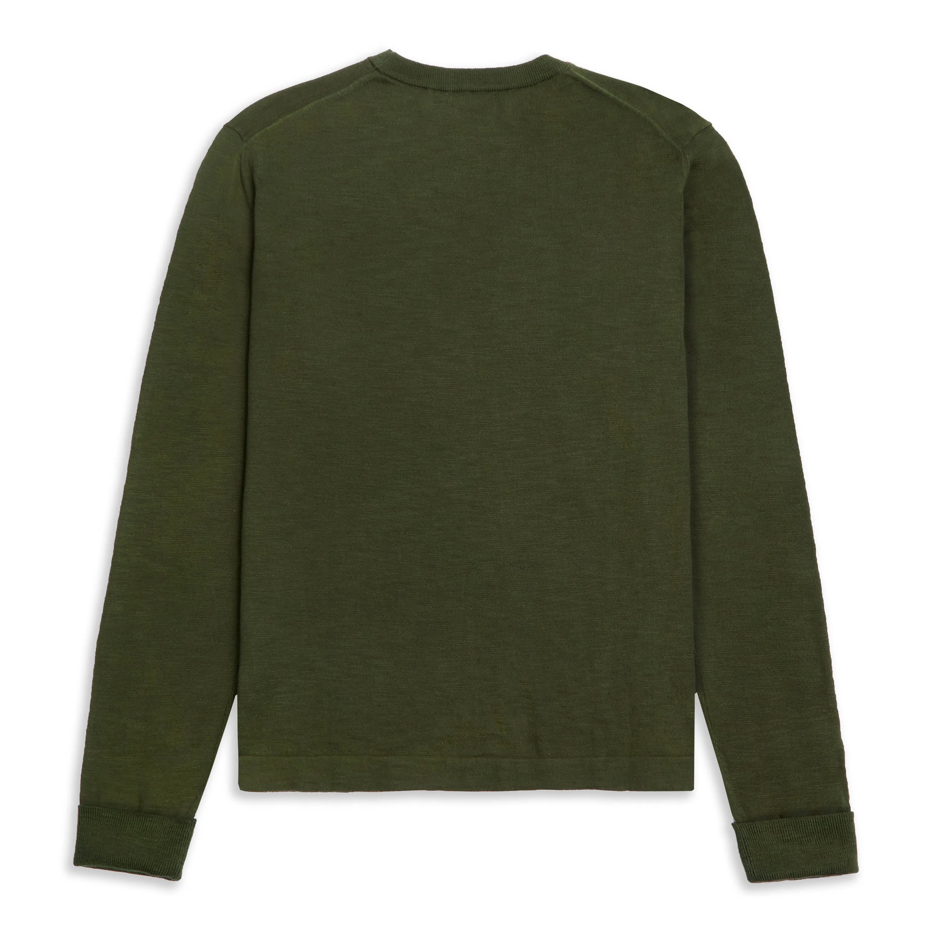 Ash Crew Neck Knitted Sweater - Green