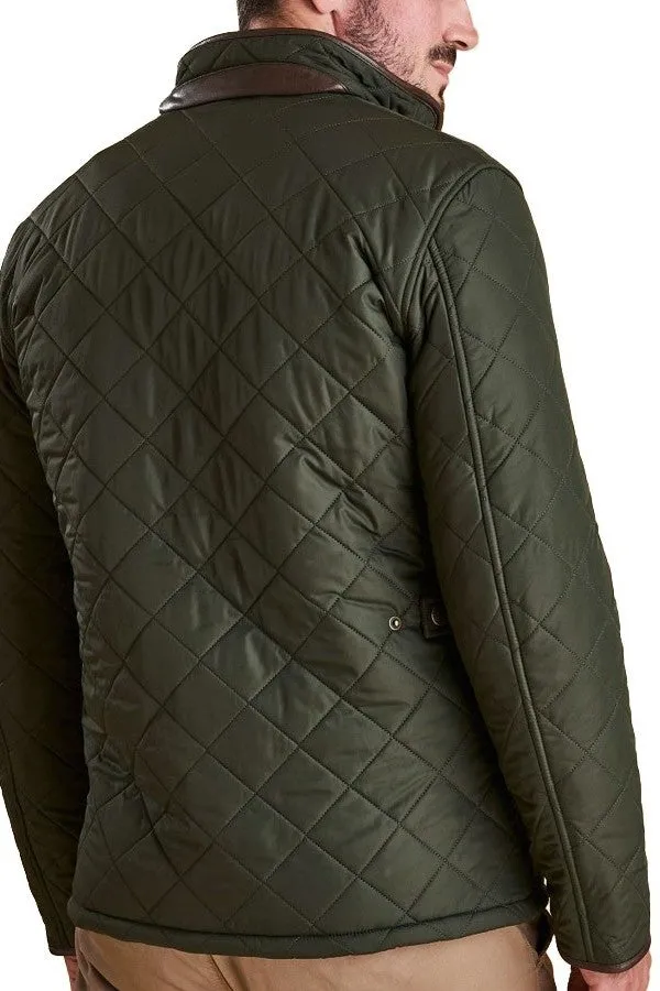 Barbour Powell-just £169-Mens Quilted jacket -Sage/Olive-MQU0281GN72