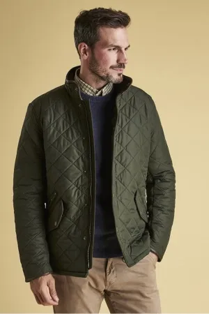 Barbour Powell-just £169-Mens Quilted jacket -Sage/Olive-MQU0281GN72