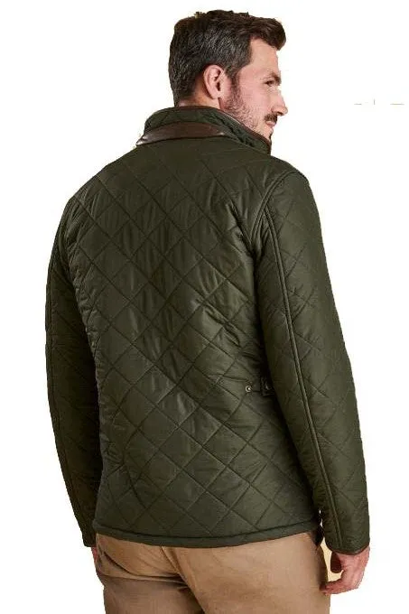 Barbour Powell-just £169-Mens Quilted jacket -Sage/Olive-MQU0281GN72