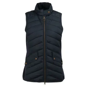 Barbour Stretch Cavalry Ladies Gilet - Dark Navy/Dark Navy Marl