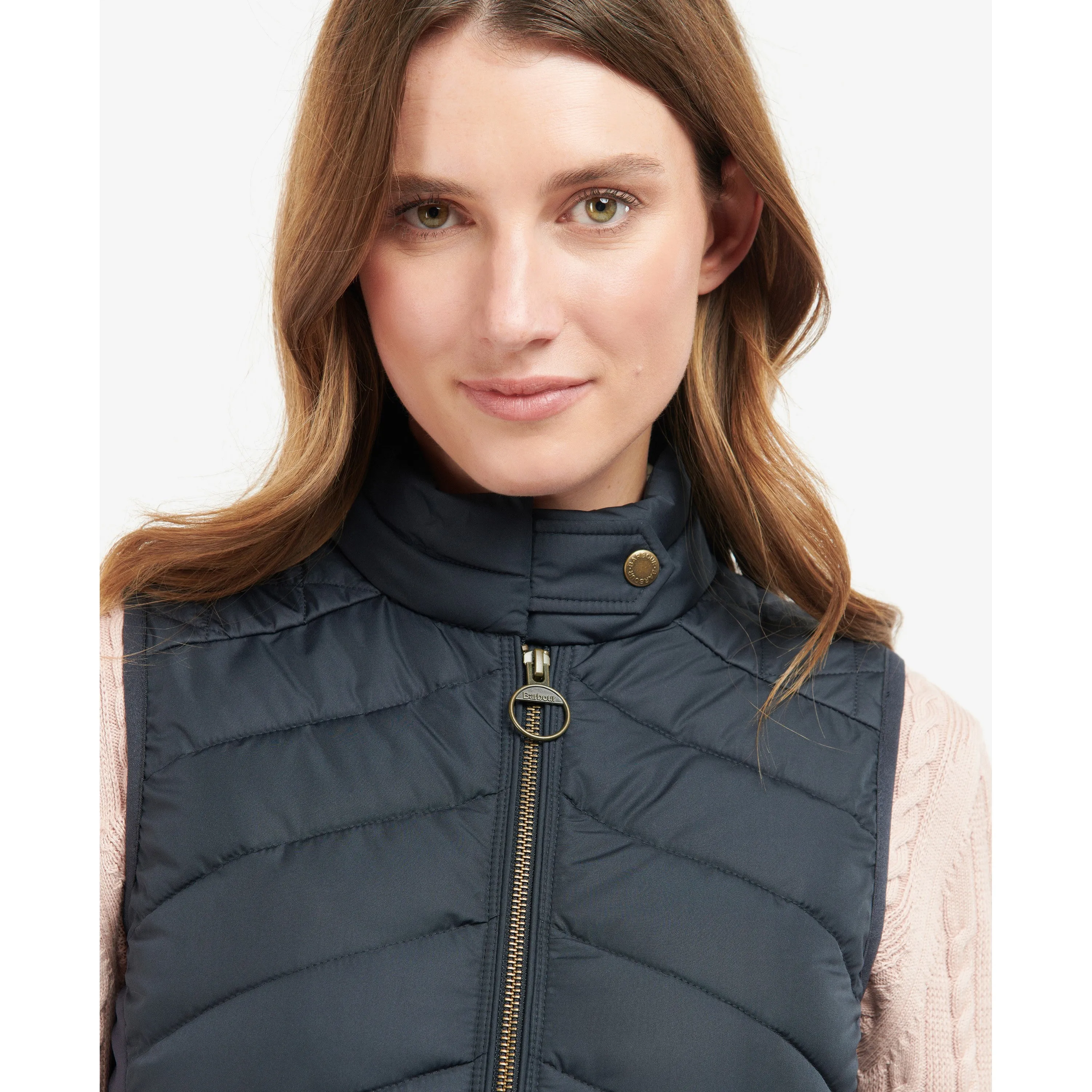 Barbour Stretch Cavalry Ladies Gilet - Dark Navy/Dark Navy Marl