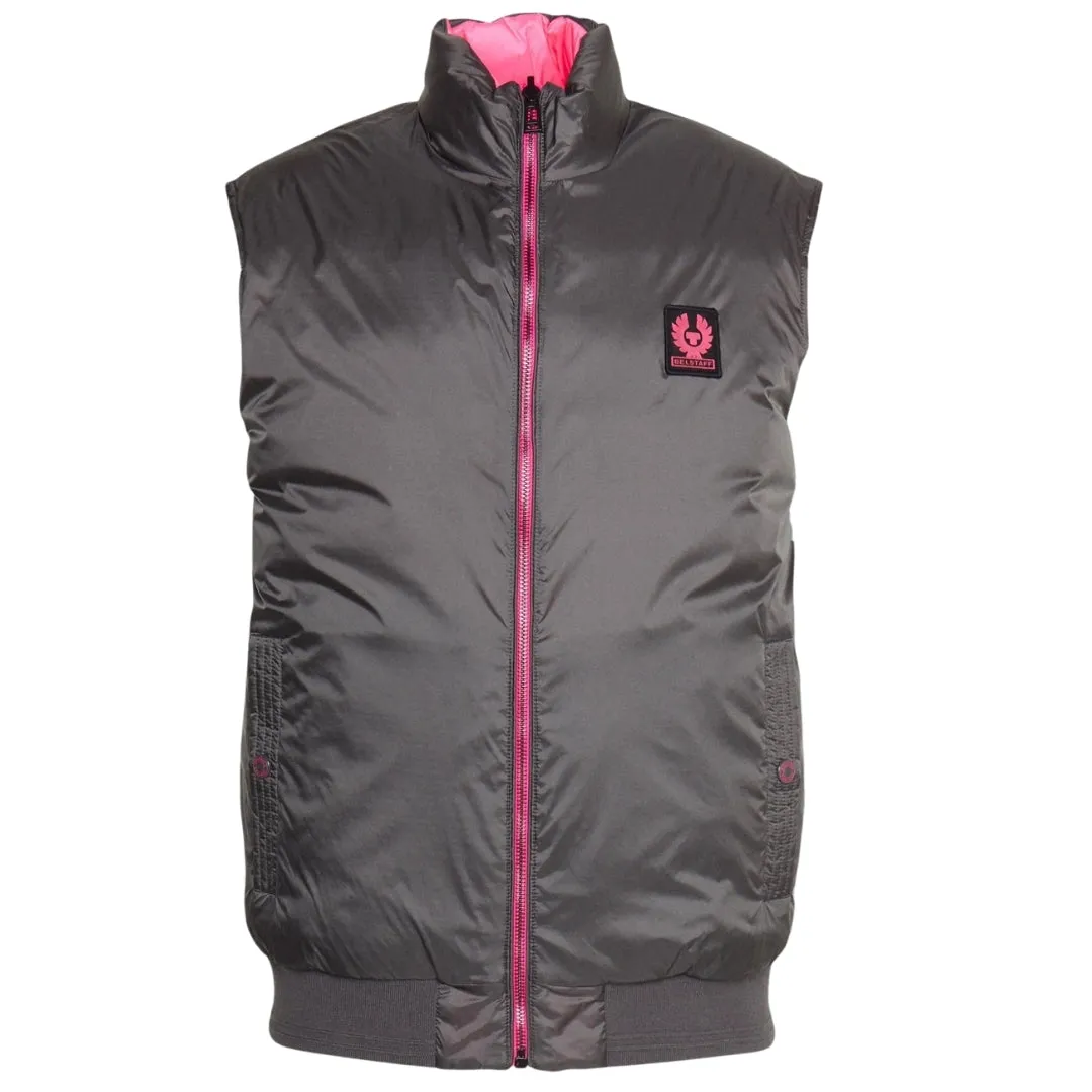 Belstaff Flash Circuit Granite Grey Reversible Down Gilet Jacket