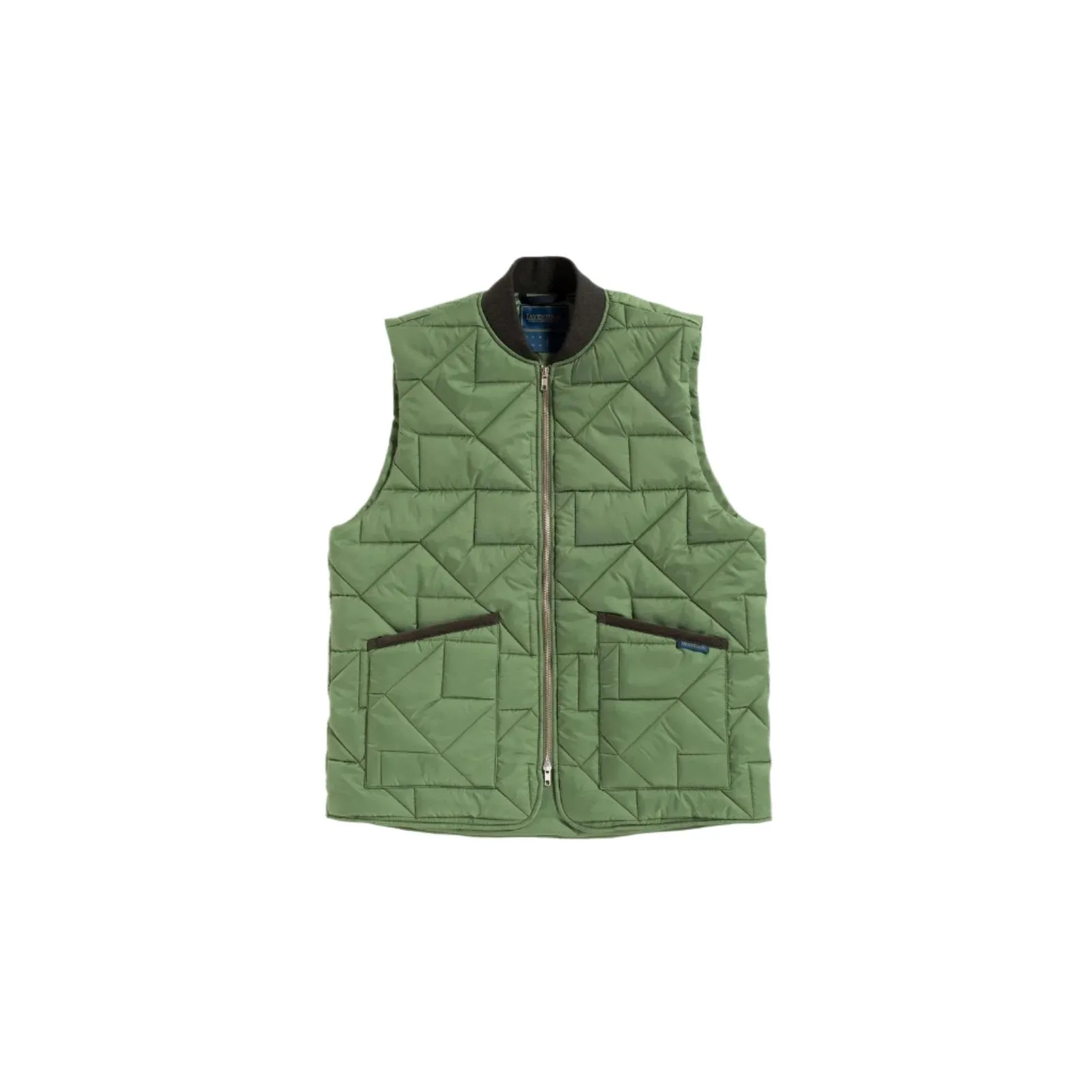 Big Quilt Bomber Gilet | Green Sward