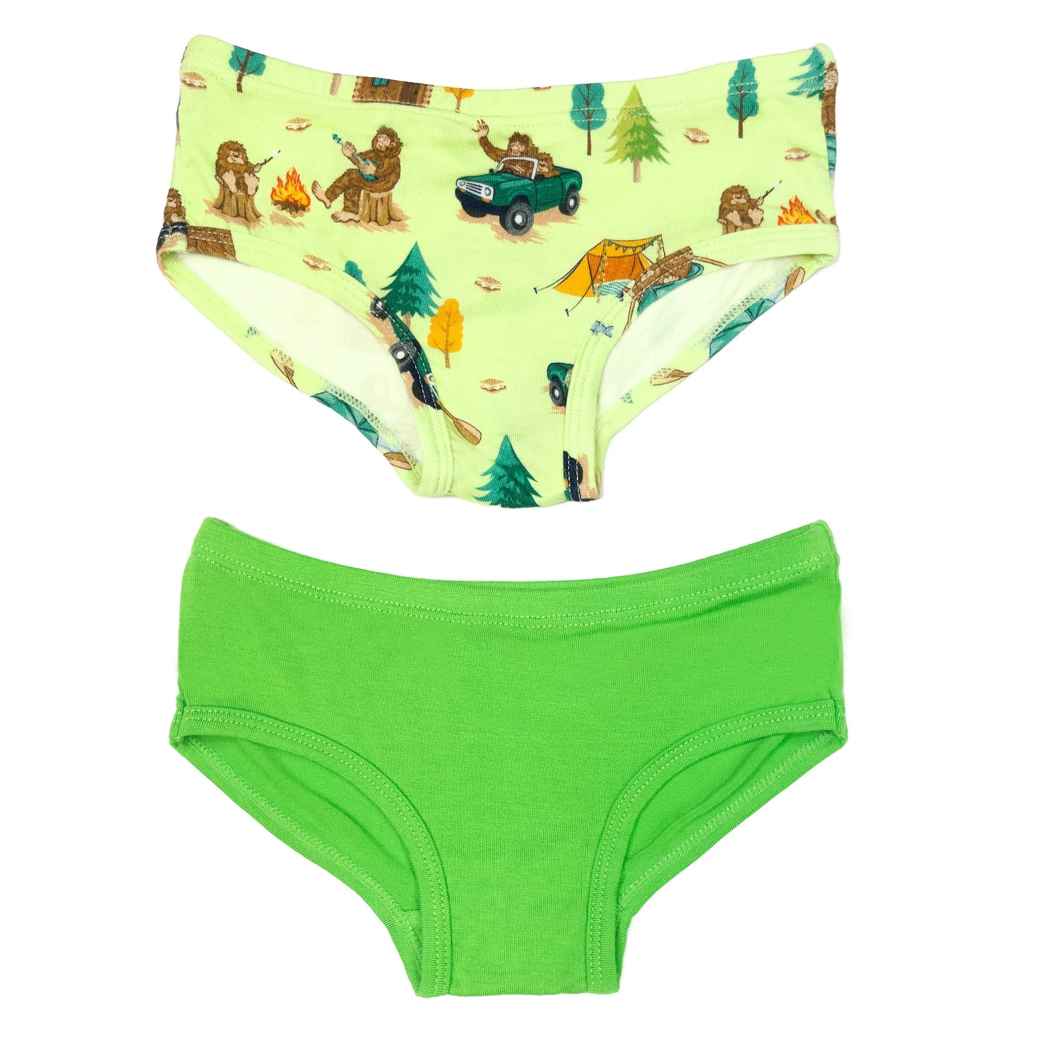 Bigfoot Camping Expedition Girls Underwear Set Of 2