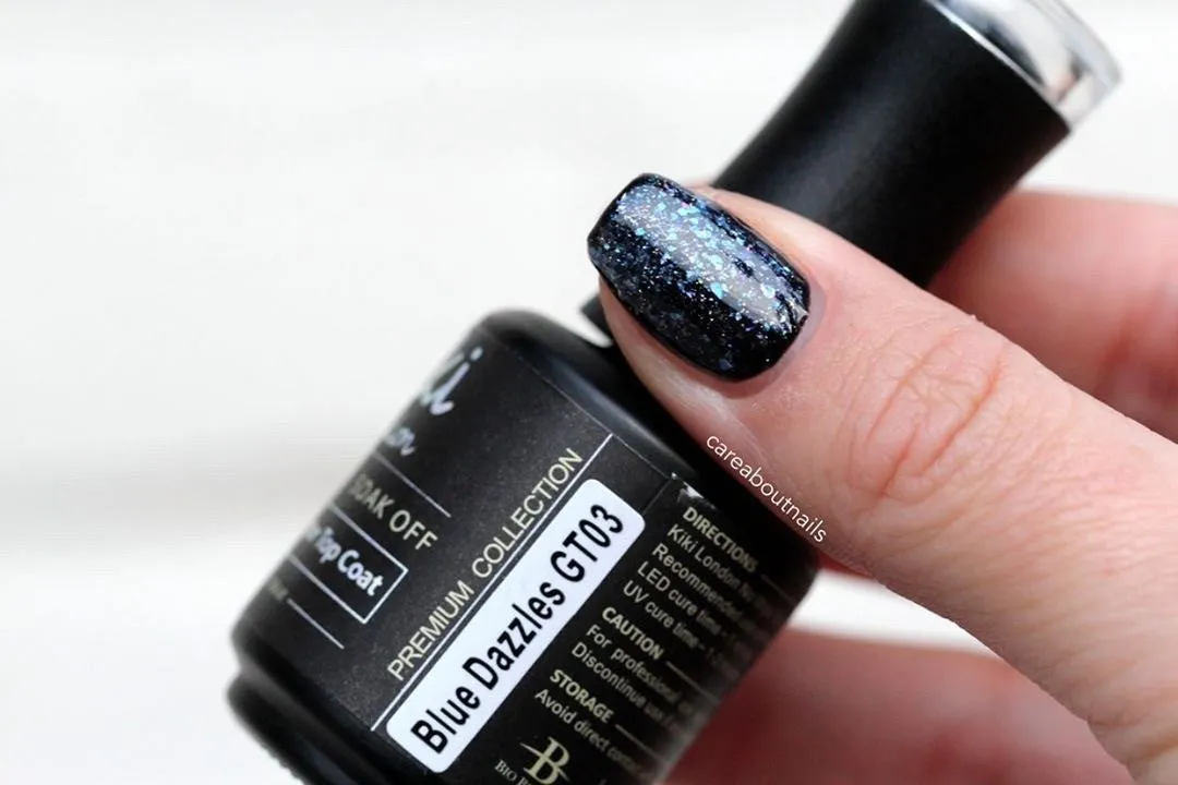 Blue Dazzles (Glitter Top Coat)