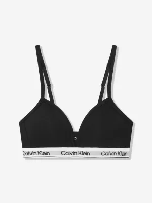 Calvin Klein Girls Triangle Bra in Black