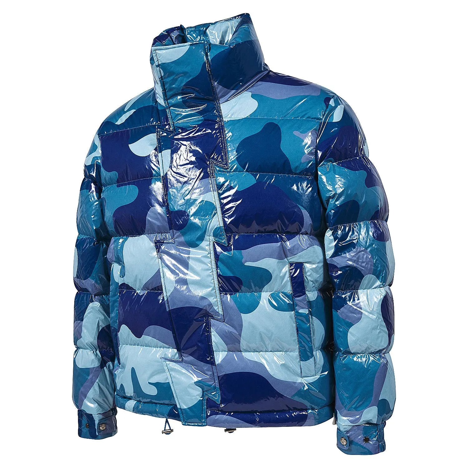 Camo Print Puffer Jacket