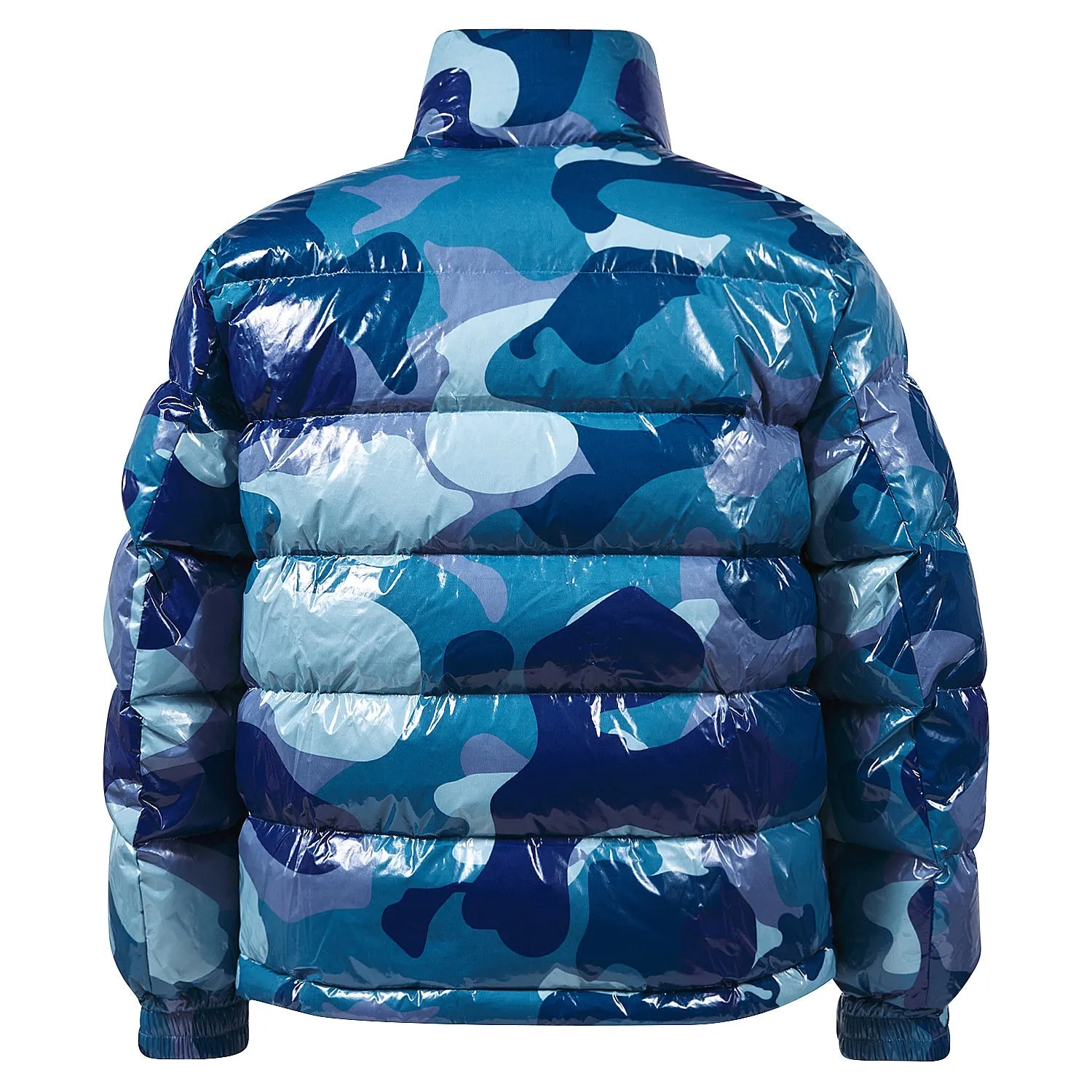 Camo Print Puffer Jacket