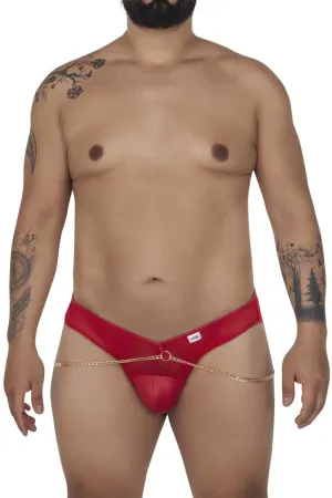 CandyMan 99672X Chain Jock Briefs Color Red