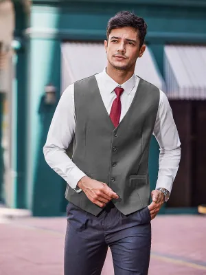 Casual Slim Fit Suit Vest (US Only)