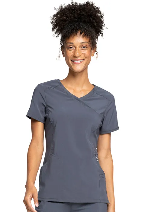 Cherokee Infinity Women's Mock Wrap Scrub Top 2625A