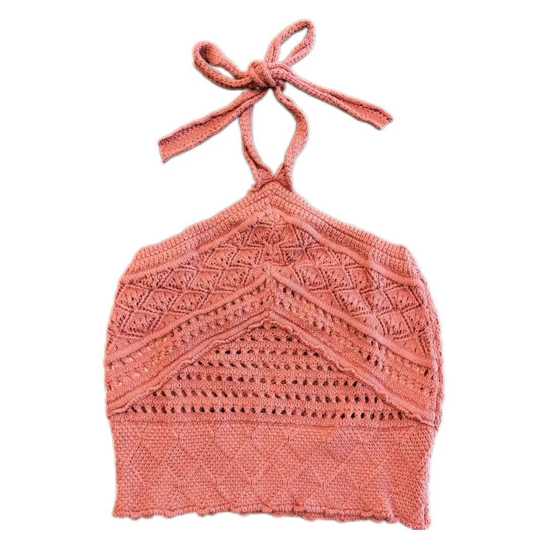 Clay Crochet Halter Top