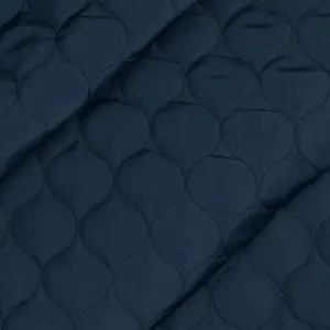 Cosy Quilted Coating Fabric in Navy