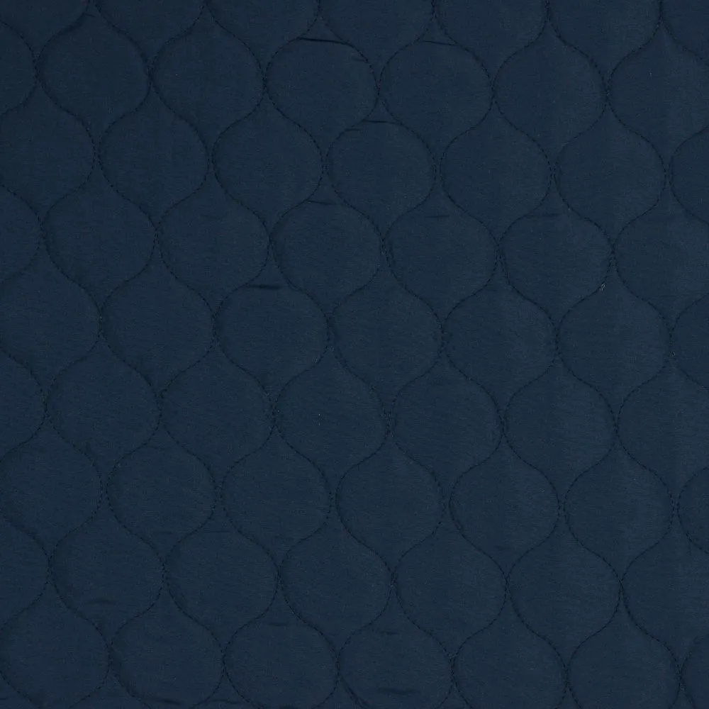 Cosy Quilted Coating Fabric in Navy