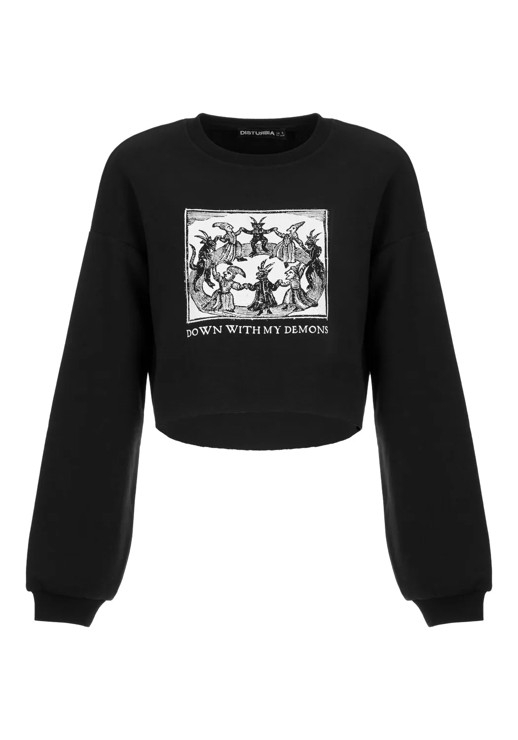 Demons Crop Sweat Top