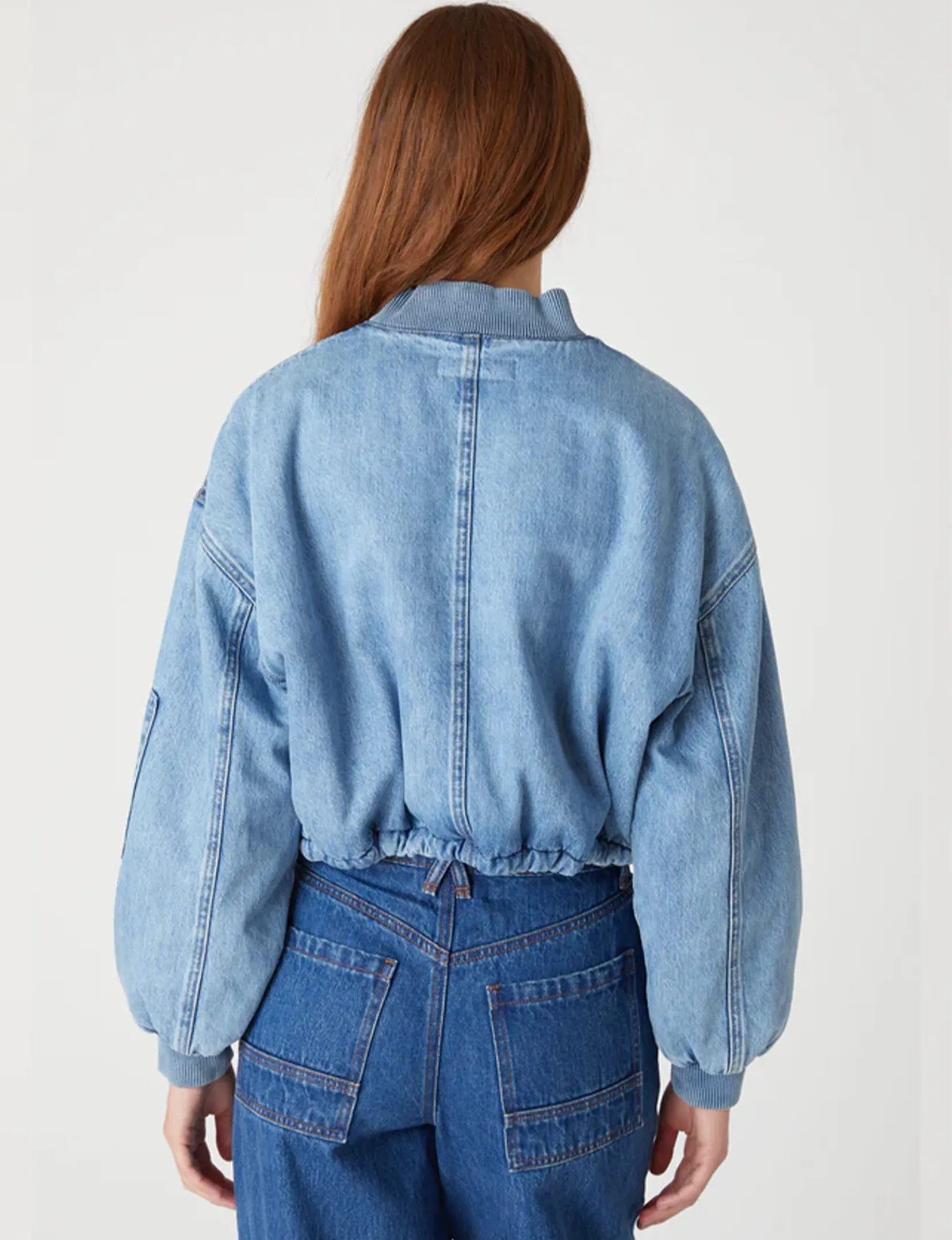 Denim Sherpa Bomber, Guest Star Indigo