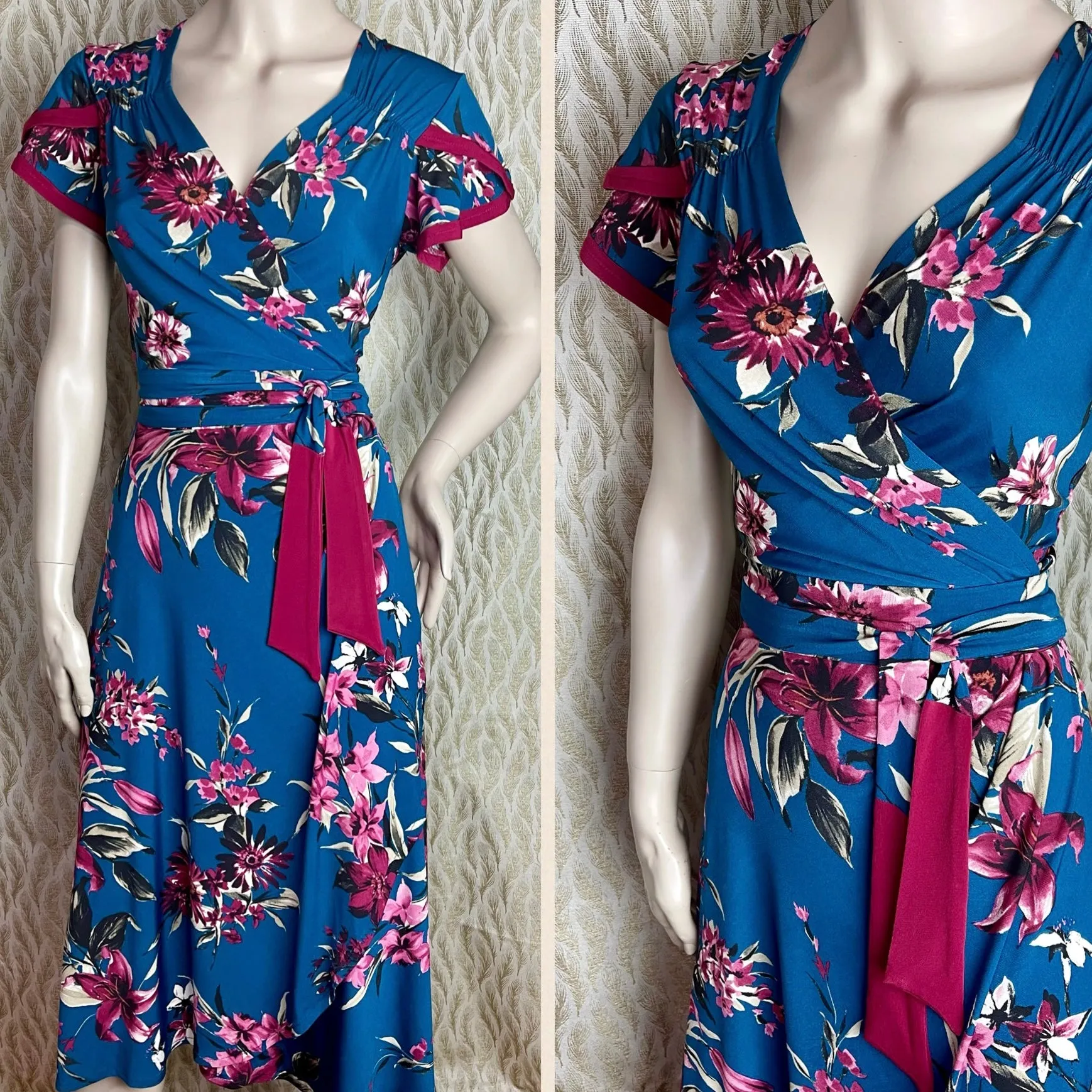 DIVINE LOTUS WRAP DRESS | Prints