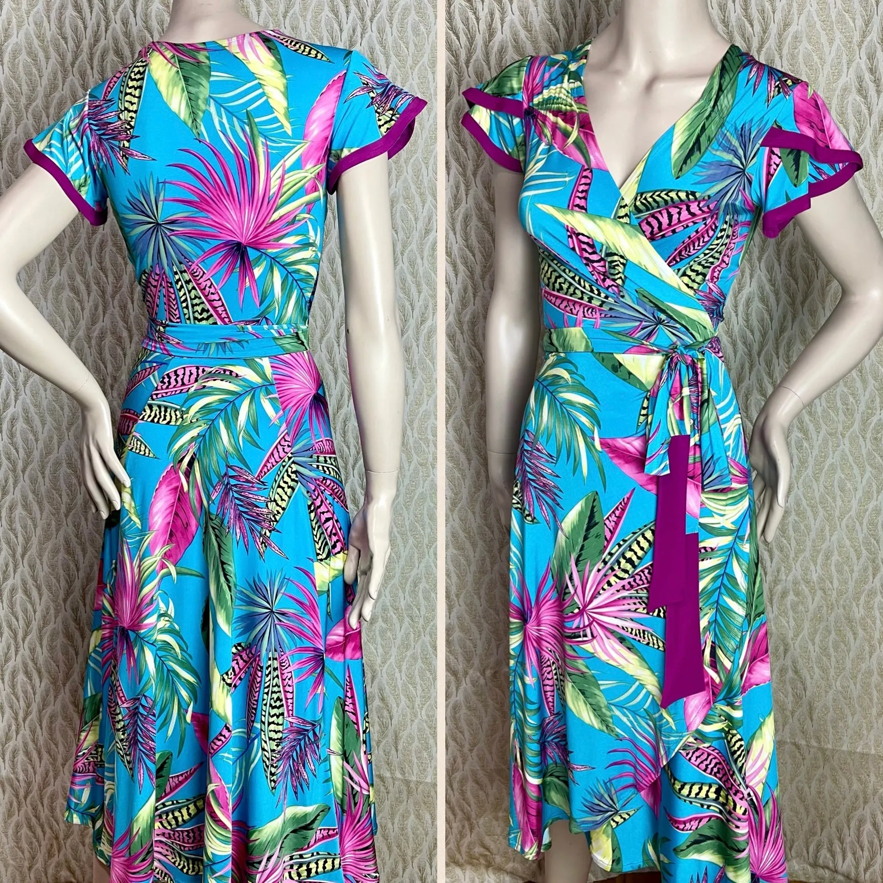 DIVINE LOTUS WRAP DRESS | Prints