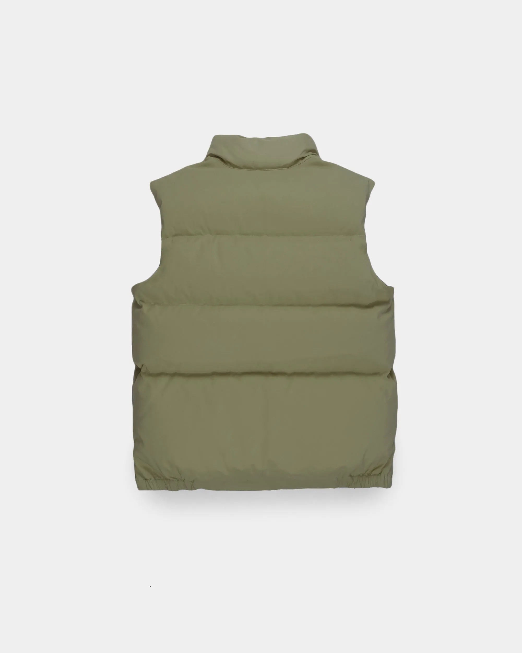 Down Italian Vest - Light Olive (Final Sale)