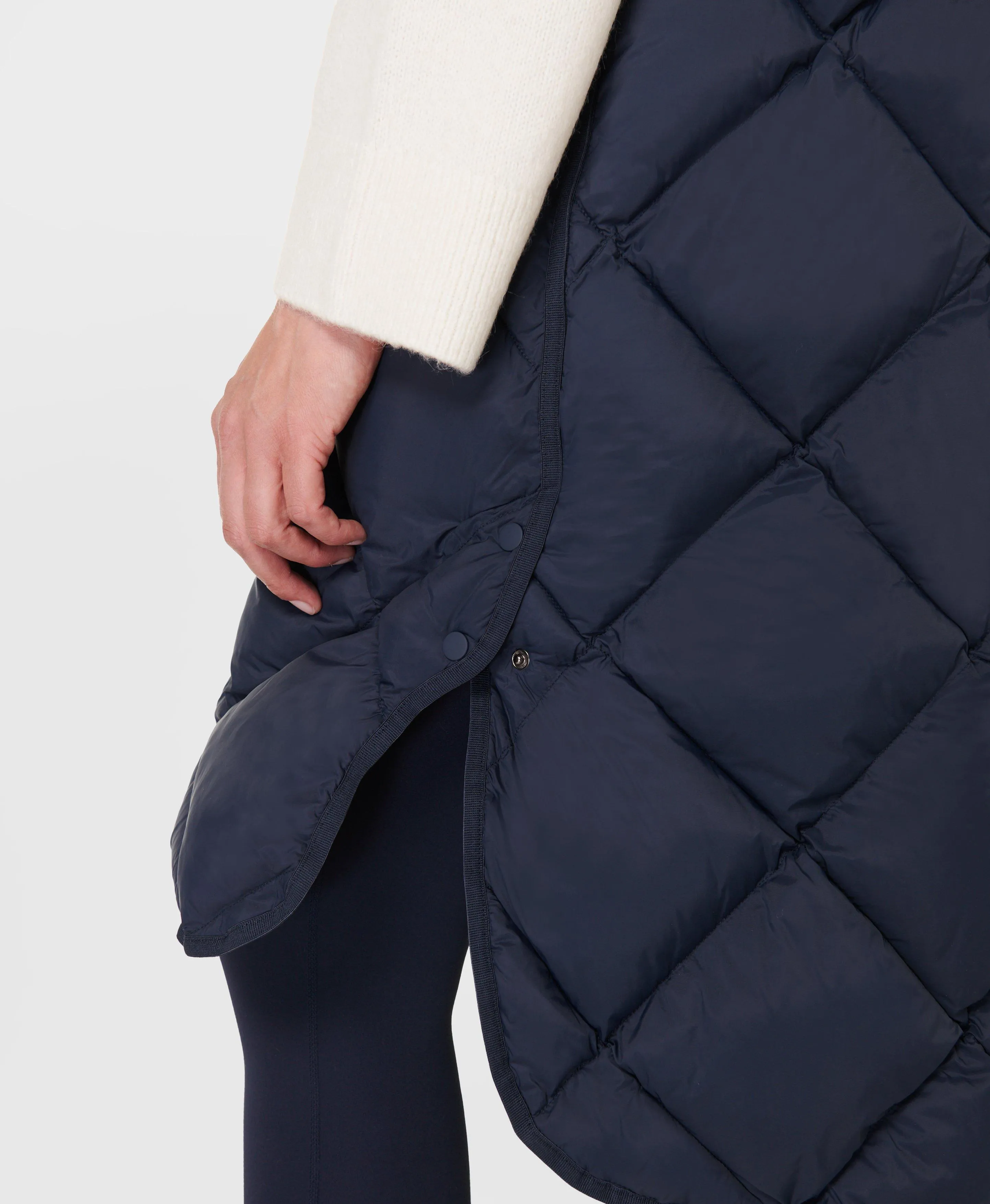 Downtown Quilted Vest Sb9378 Navy-Blue