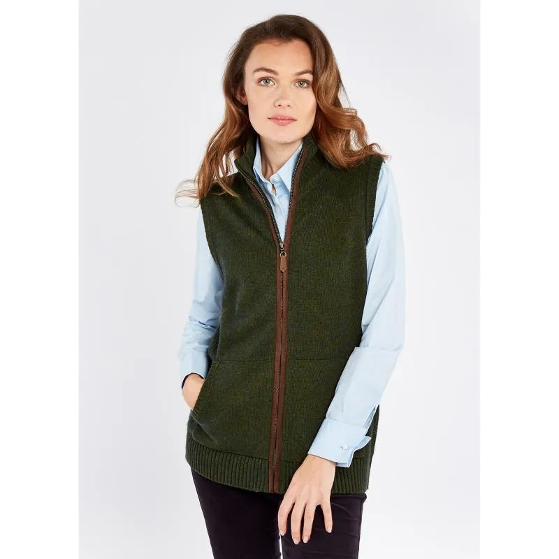 Dubarry Sheedy Ladies Wool Blend Gilet - Olive