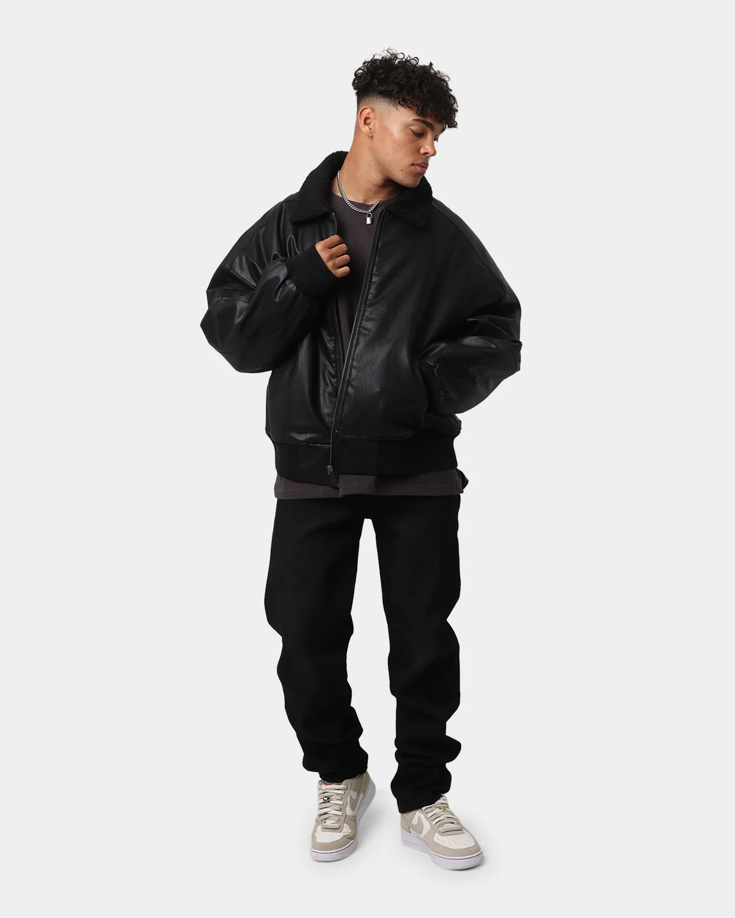 EN ES Apex Sherpa Jacket Black