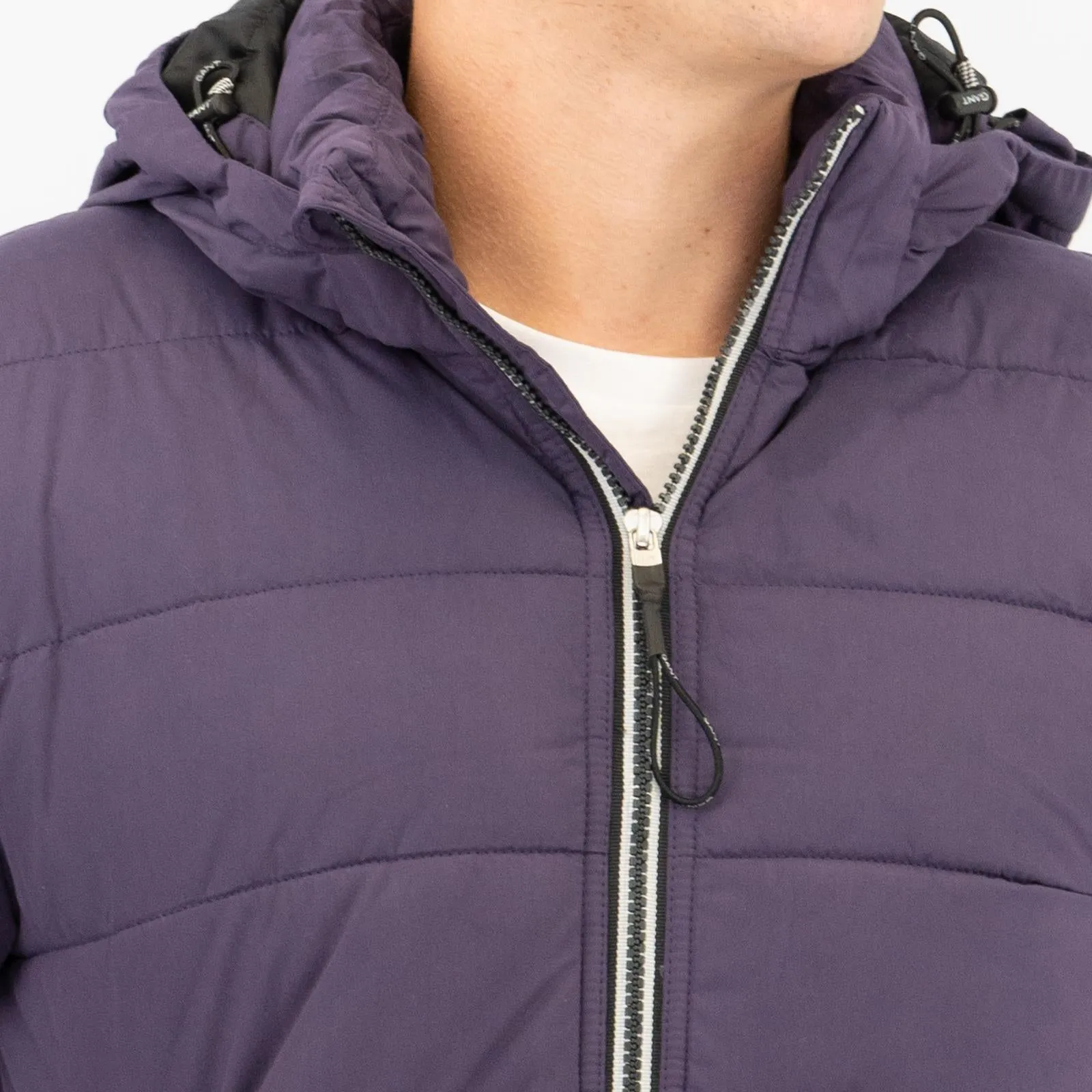 GANT Mens Jacket Coat Active Cloud Padded Purple