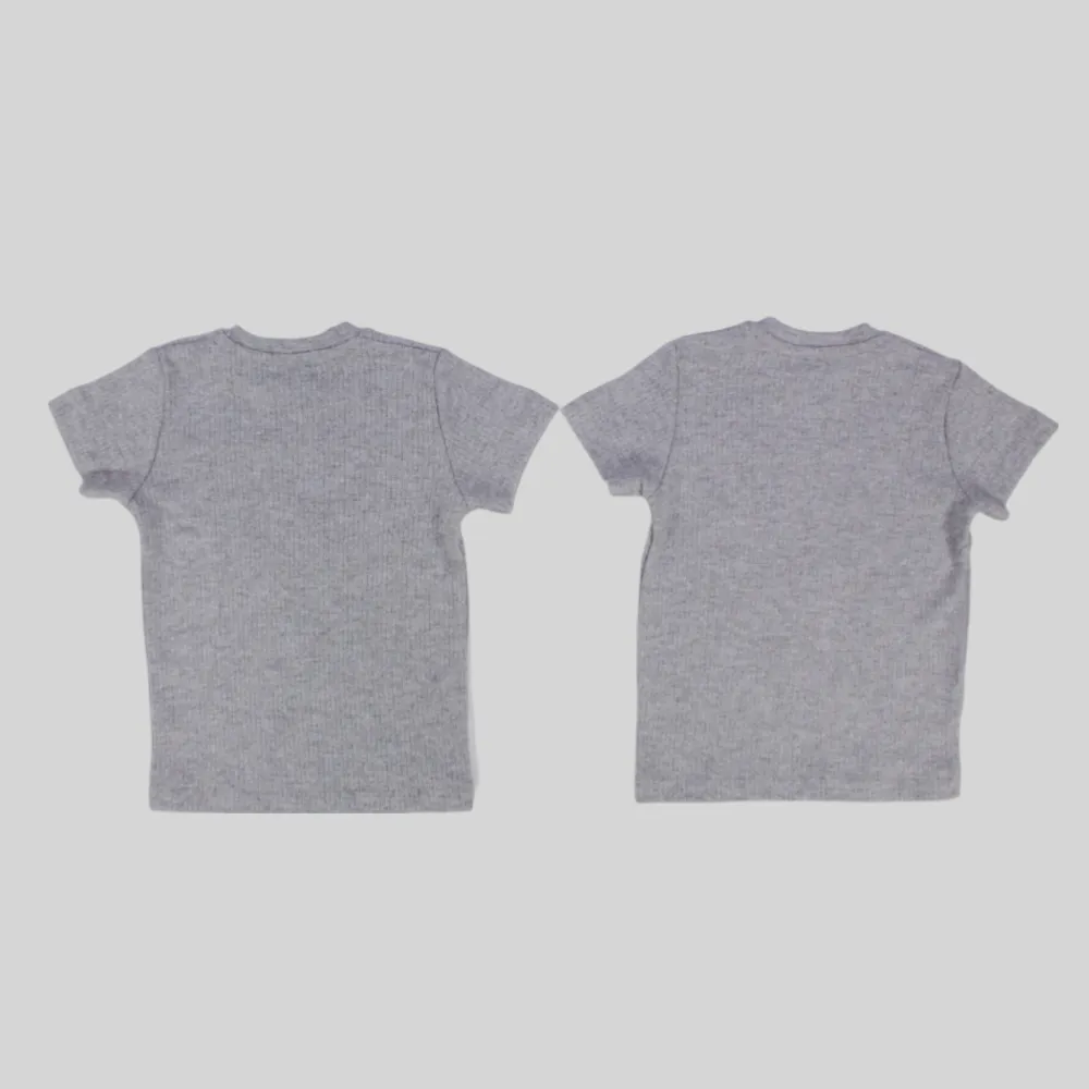 Grey Short-Sleeved Thermal Top Pack