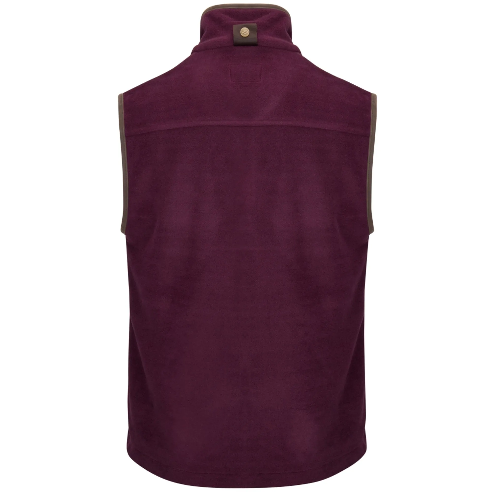 Hoggs Of Fife Mens Stenton Fleece Gilet - Merlot