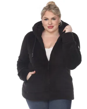 Hooded Sherpa Jacket | Black