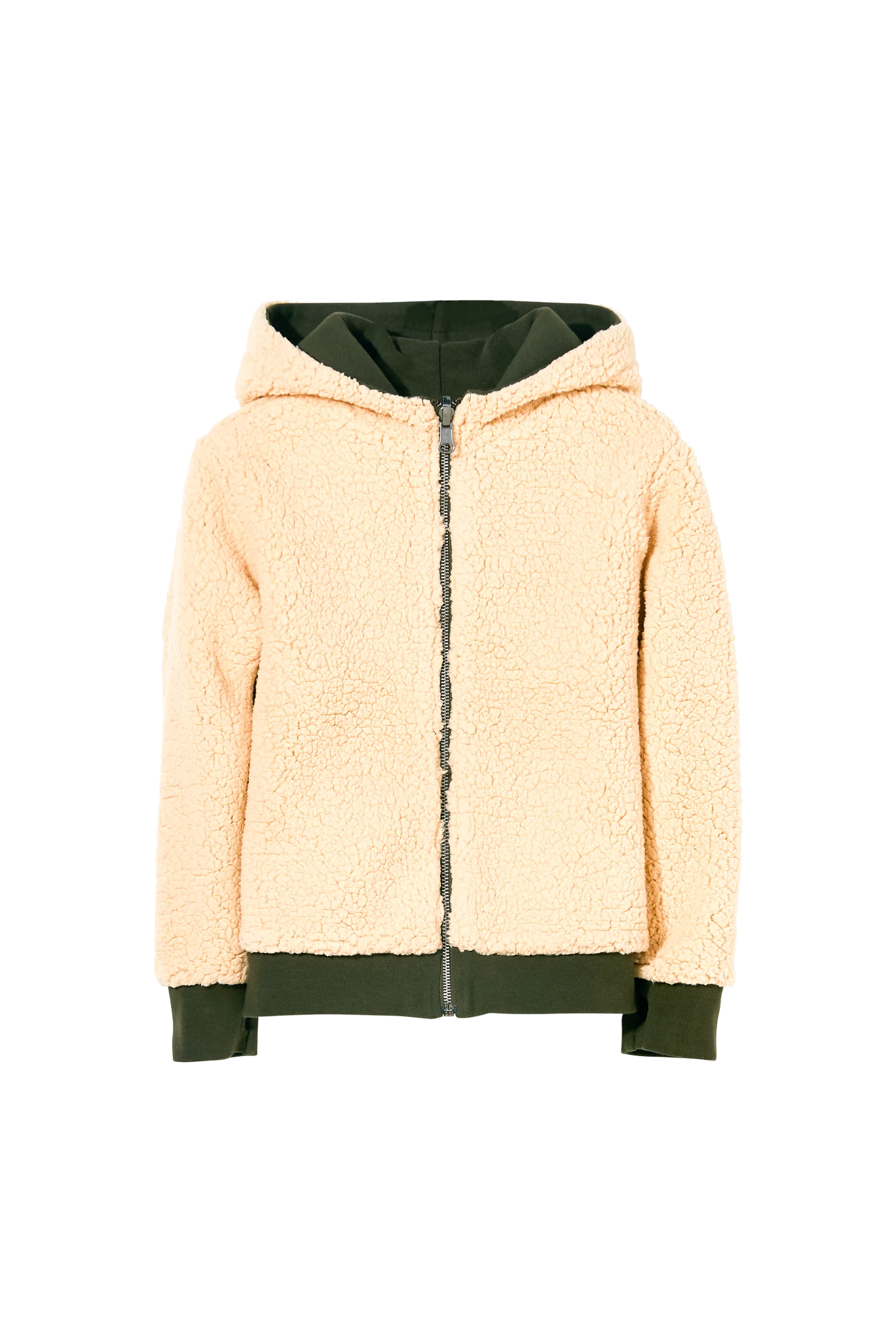 HOOPER Dark Khaki - Reversible Zipped Hoodie