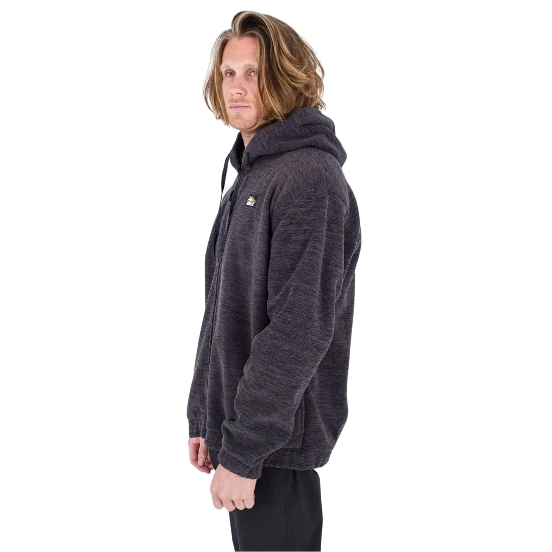 Hurley Canyon Burrito Full Zip Fleece - Dark Stone Grey