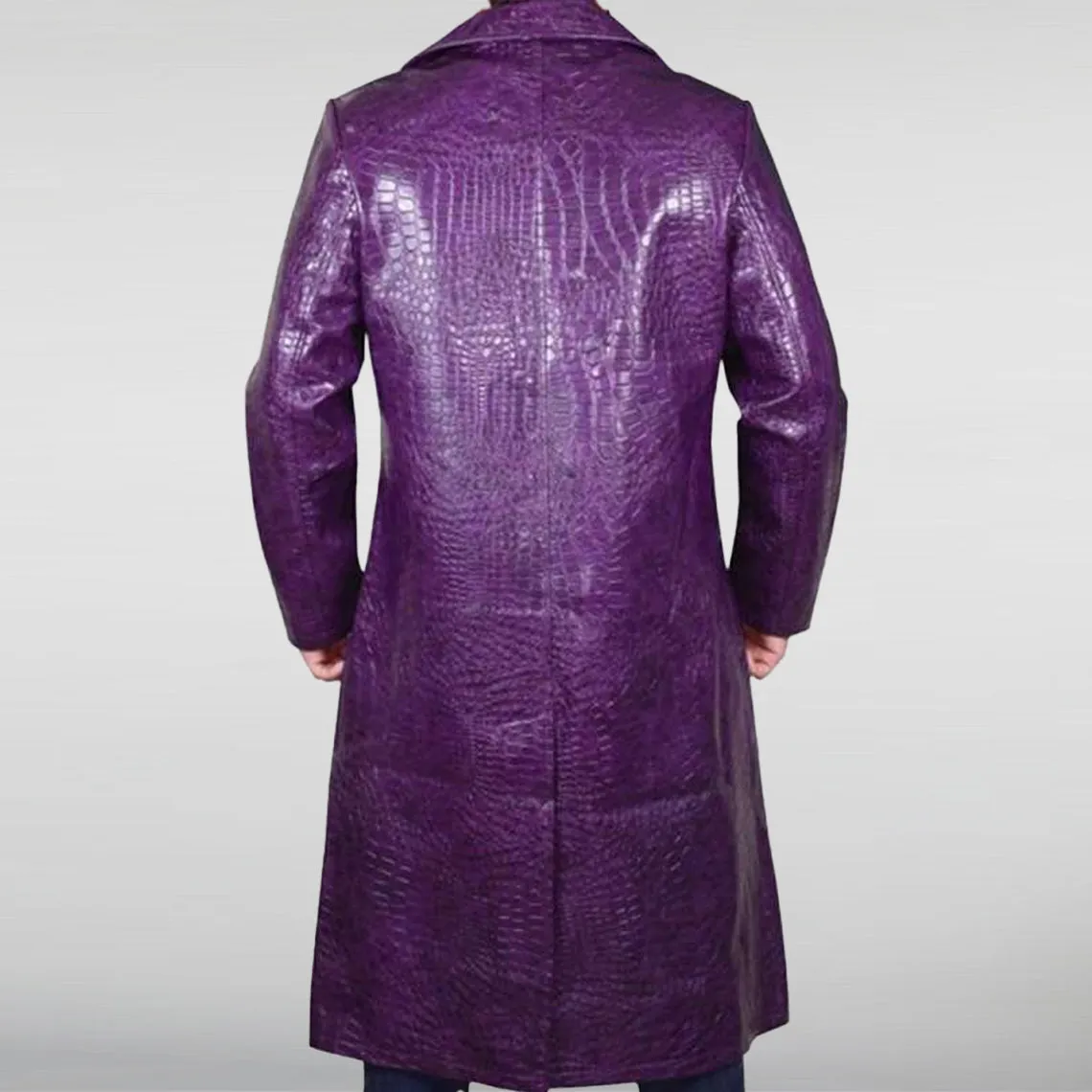 Jared Leto Crocodile Purple Suicide Squad Joker Coat