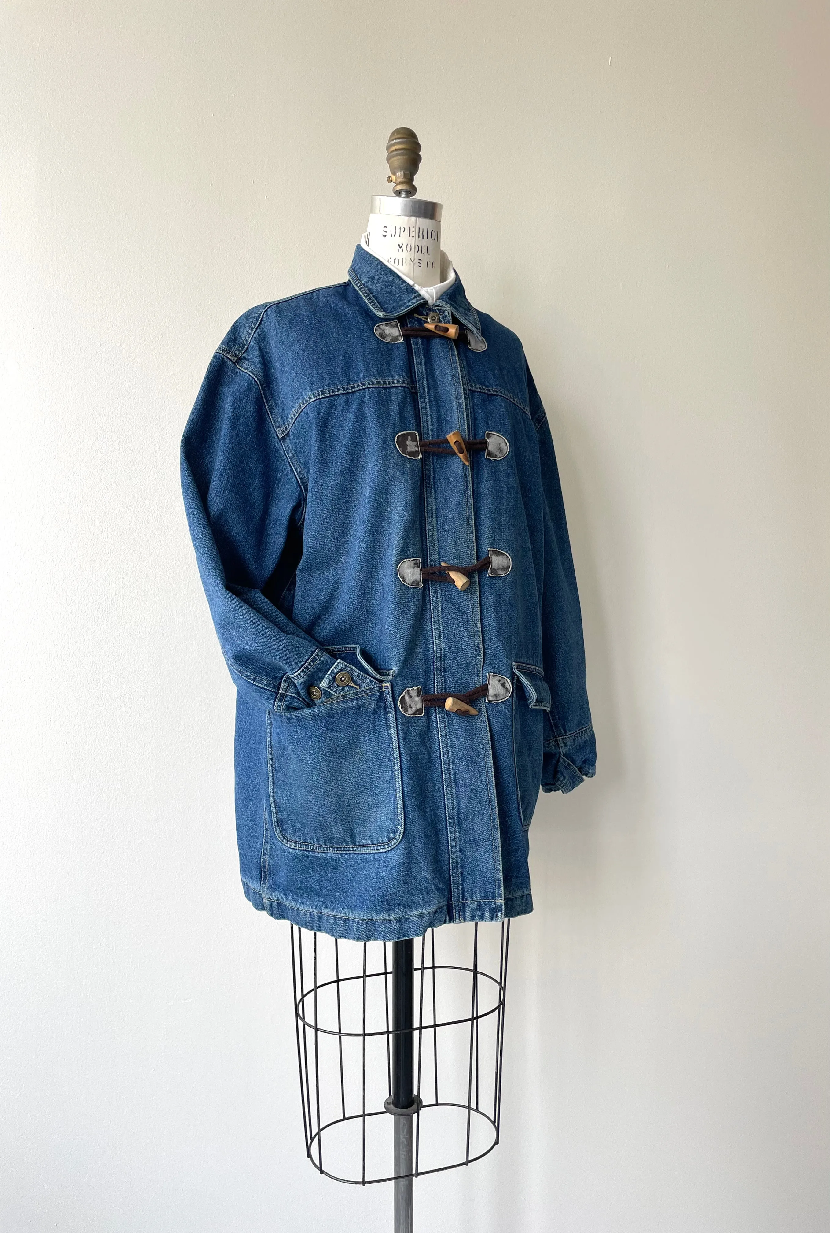 Jilly Denim Toggle Coat