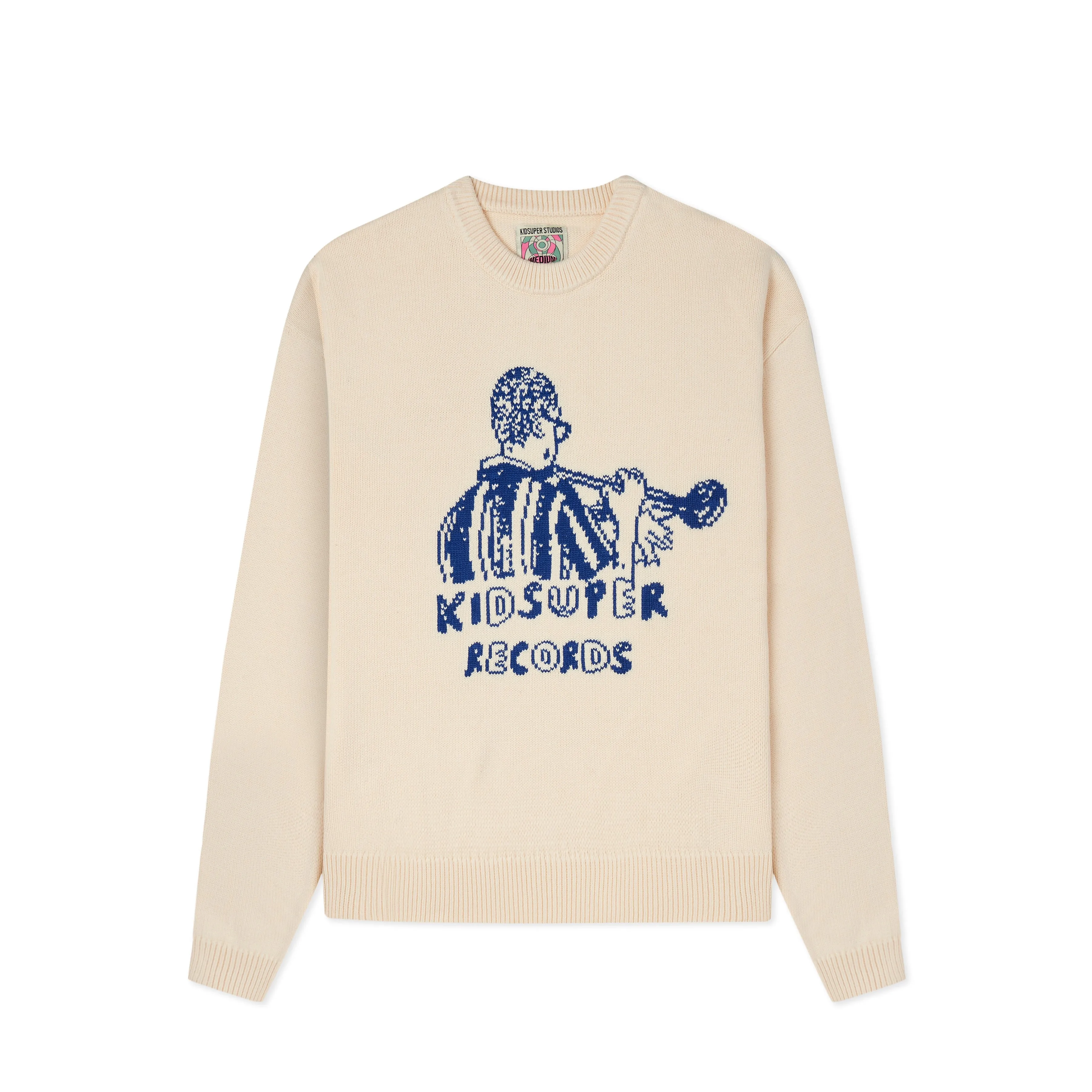 KidSuper Records Knit Sweater [Cream]