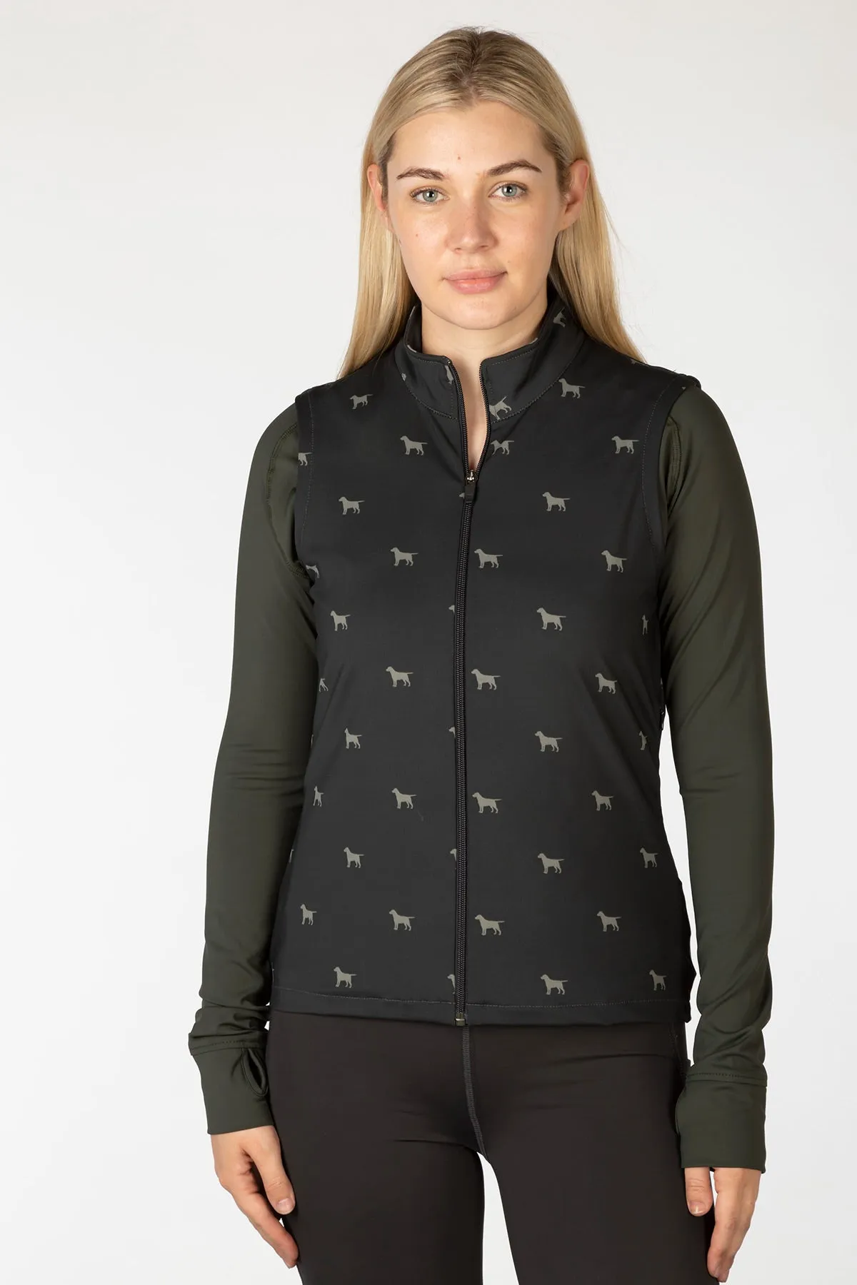 Ladies Patterned Sports Gilet - Skerne