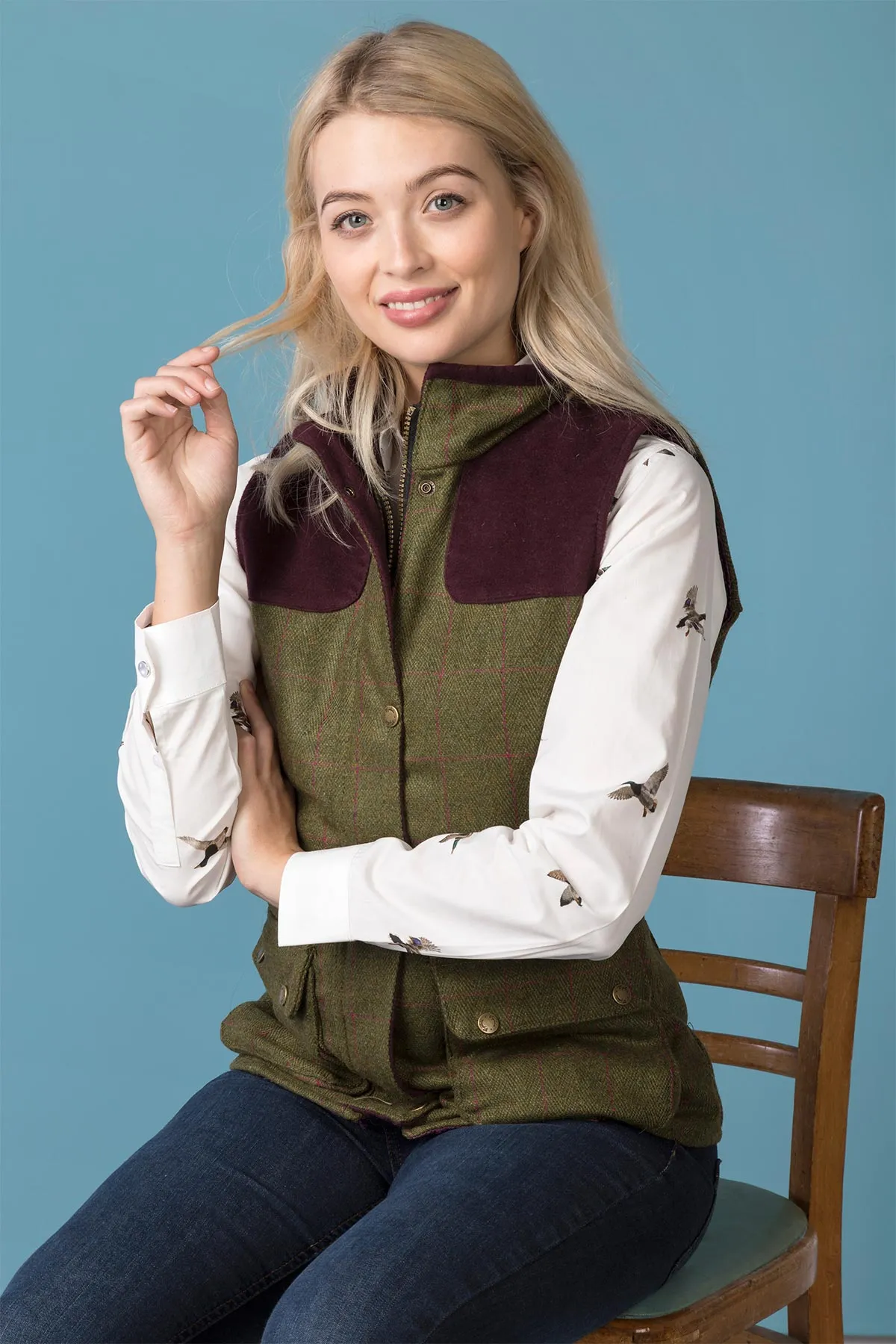 Ladies Tweed Gilet - Bramham II