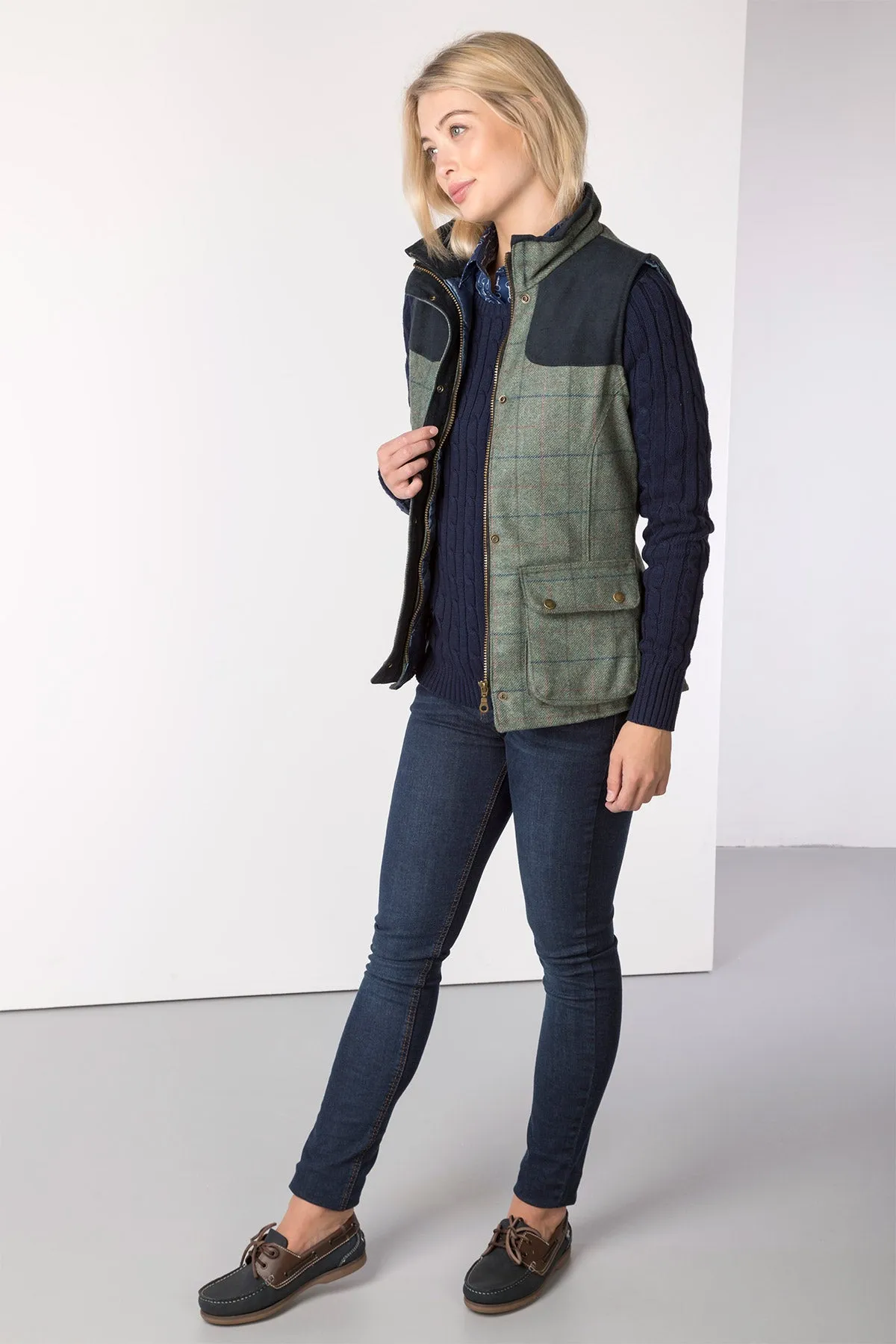 Ladies Tweed Gilet - Bramham II