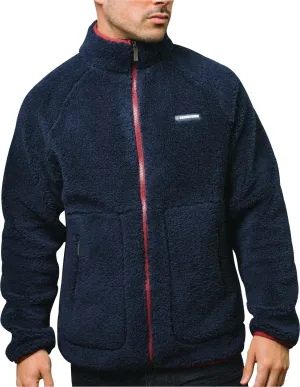 Lambretta Sherpa Mens Fleece Jacket - Blue