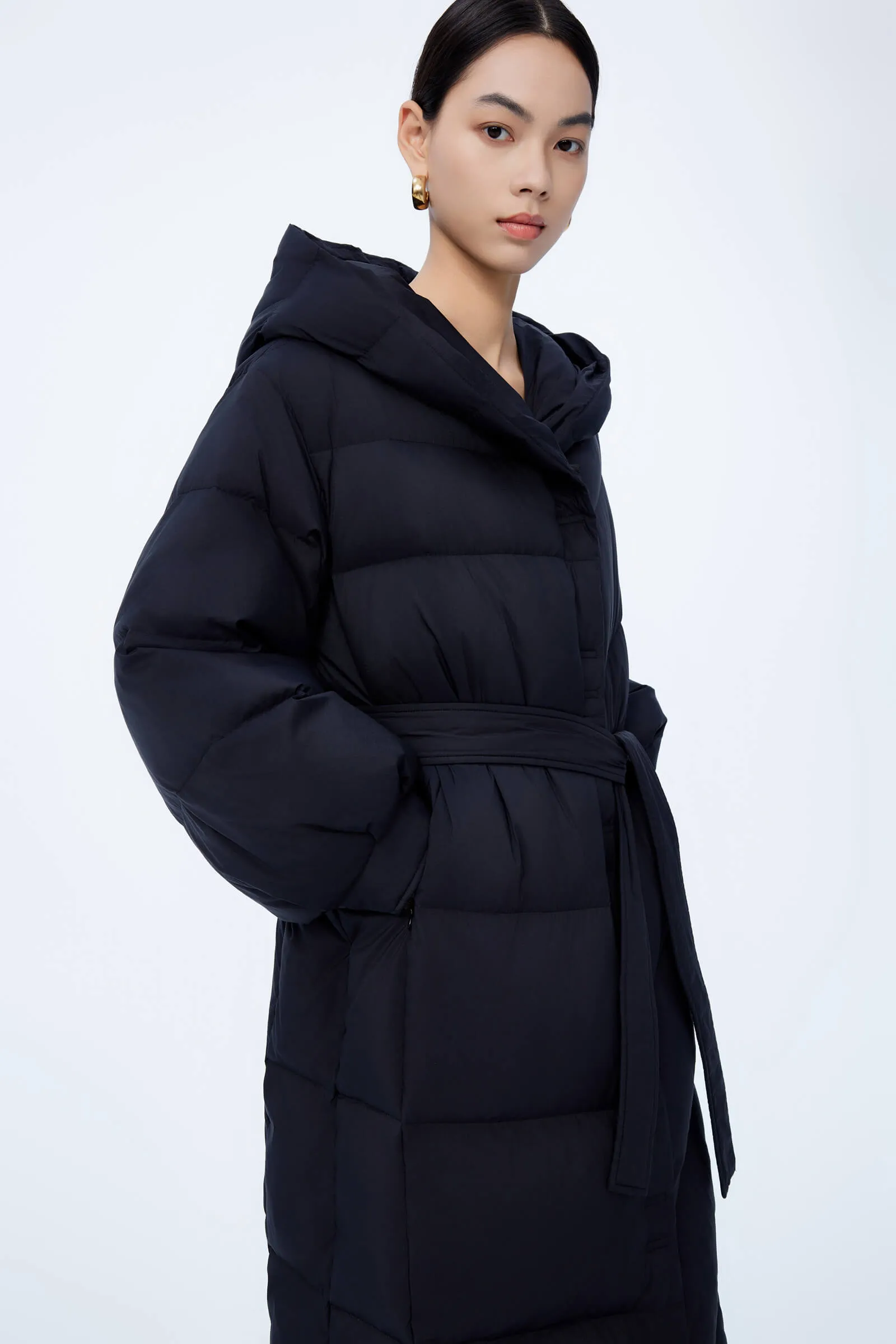 LILY Warm Hooded Down Jacket